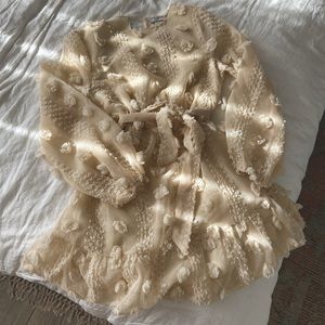 MINT JULEP Pompom Dress